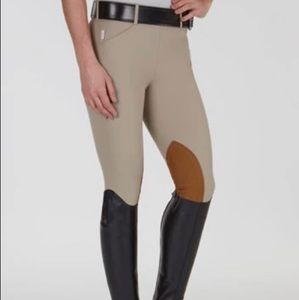 Tan tailored sportsman riding breeches